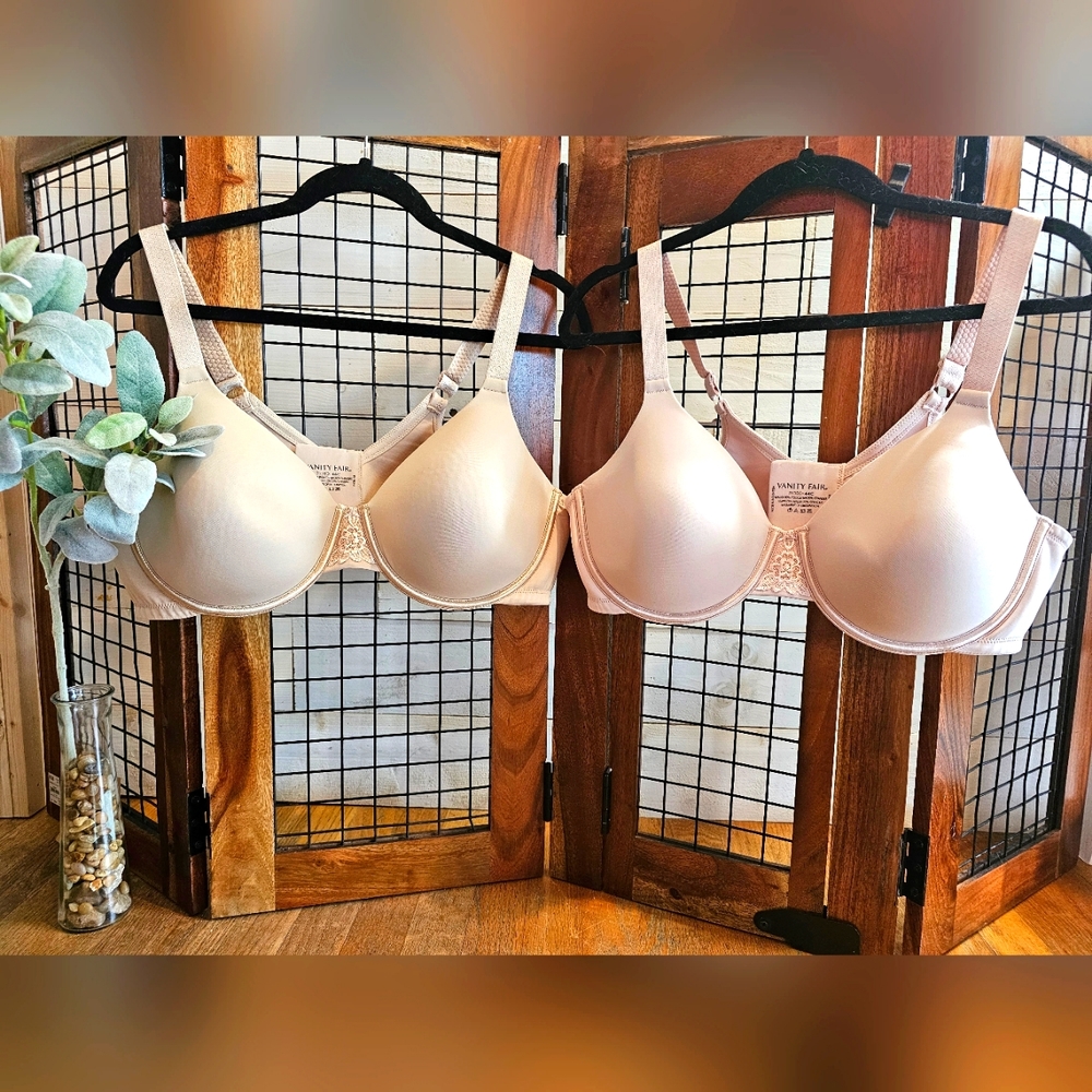 (2) VANITY FAIR Beauty Back Full Figure Back Smoothing Underwire Bras